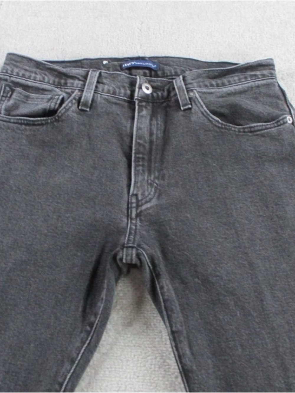 Levi’s 511 Made & Crafted. Men's Washed Charcoal Jeans - Classic Slim Fit